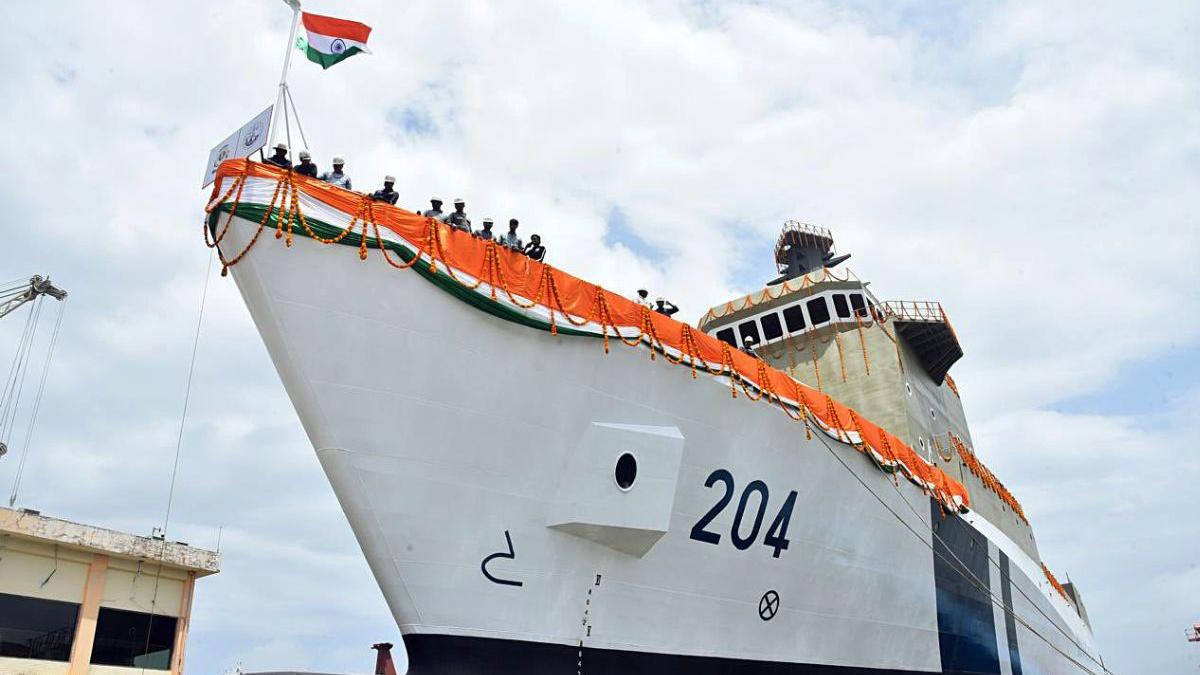 Indian Coast Guard Samudra Pratap Commissioned in Goa as Indian Coast Guard Pollution Control Vessel