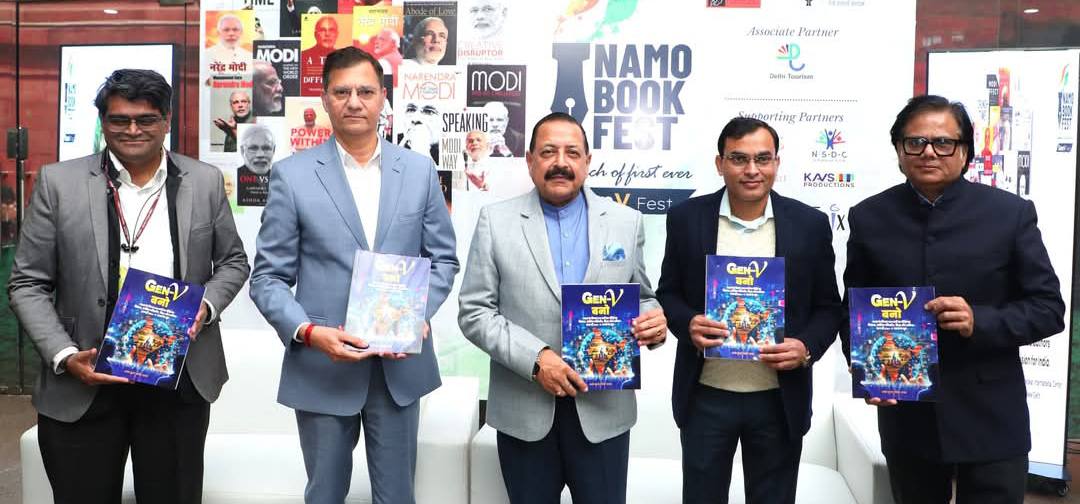 Dr Jitendra Singh Releases ‘Gen V Bano’ and ‘Mahatma’ at NAMO Book Fest, New Delhi