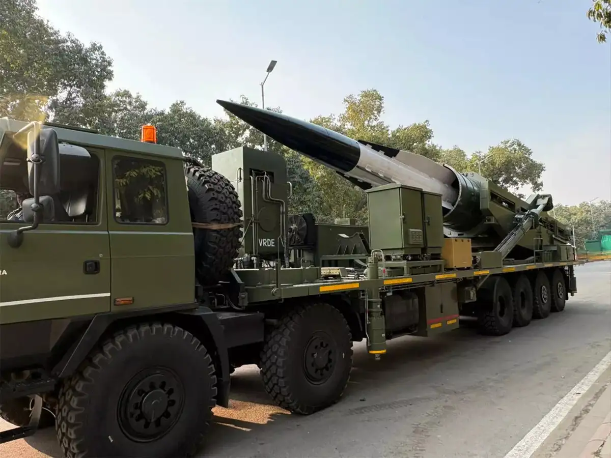 DRDO Unveils LR-AShM Hypersonic Glide Missile at 77th Republic Day Parade