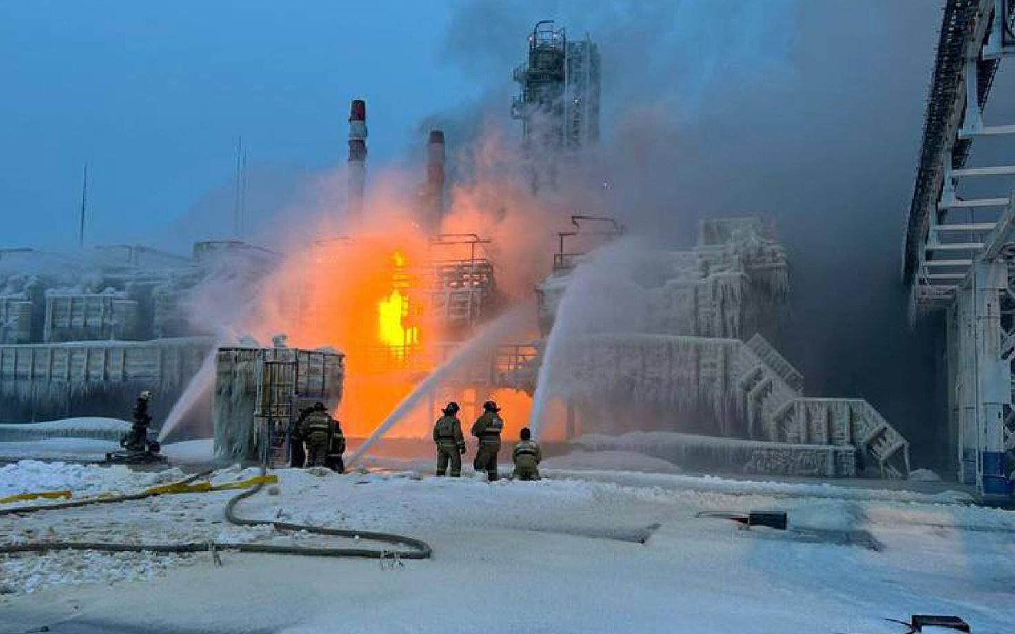 Russia’s Ust-Luga Port in Gulf of Finland Damaged