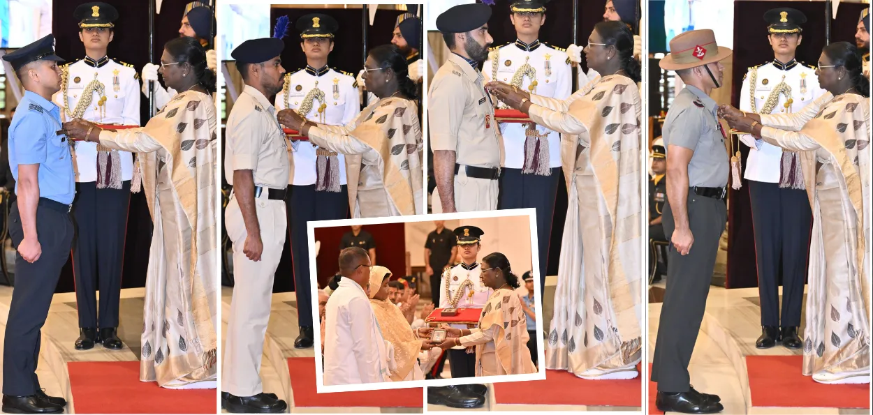 President Confers Gallantry Awards