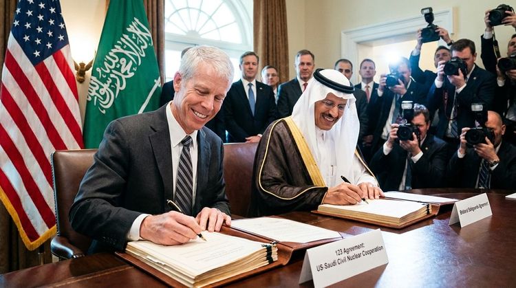 US-Saudi Arabia Sign 30-Year Civil Nuclear Cooperation Pact Under Section 123 Agreement
