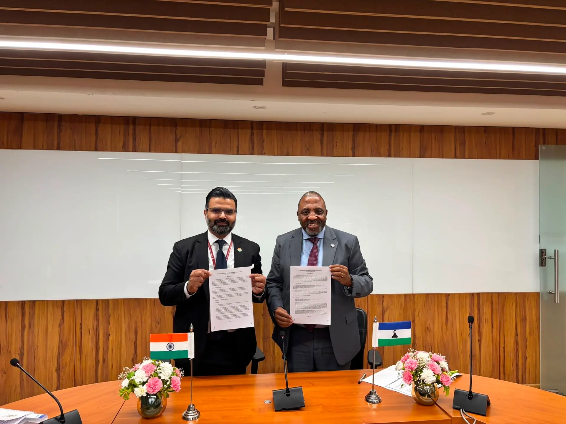 India-Lesotho Review Ties at 6th Joint Commission Meeting