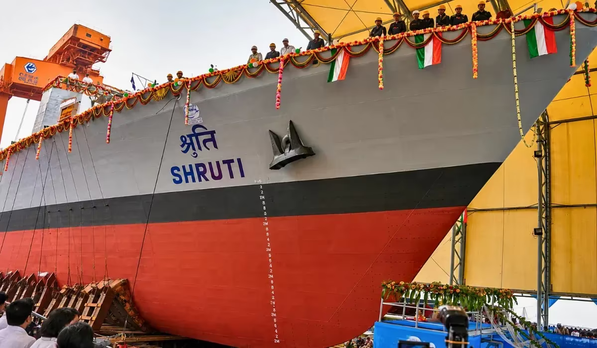 NGOPV ‘Shruti’ Launched at GRSE Kolkata for Indian Navy Operations