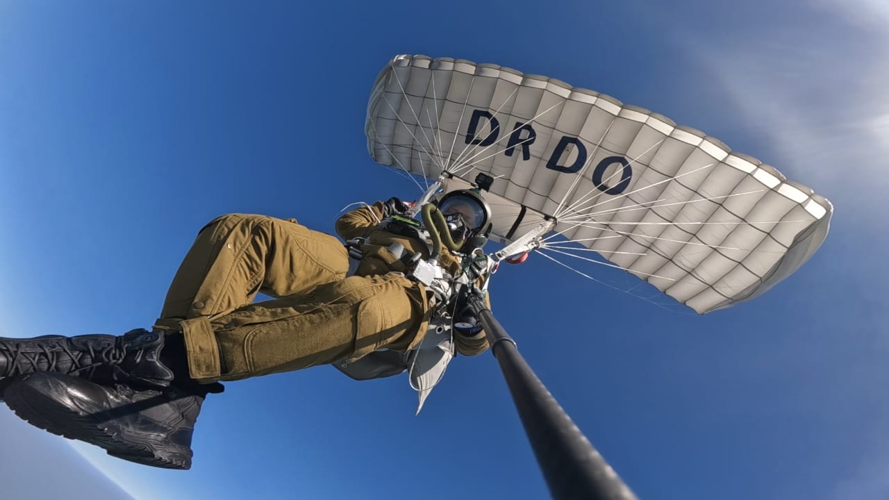 DRDO Tests Indigenous Military Combat Parachute System