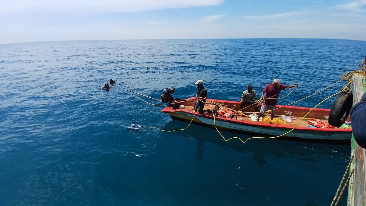 Submerged Torpedo Jar Fragment off Poompuhar Coast
