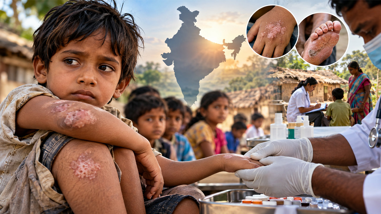 India Reports 3,832 Child Leprosy Cases in 2025-26